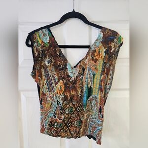Alberto Makali Multicolor Patterned Top